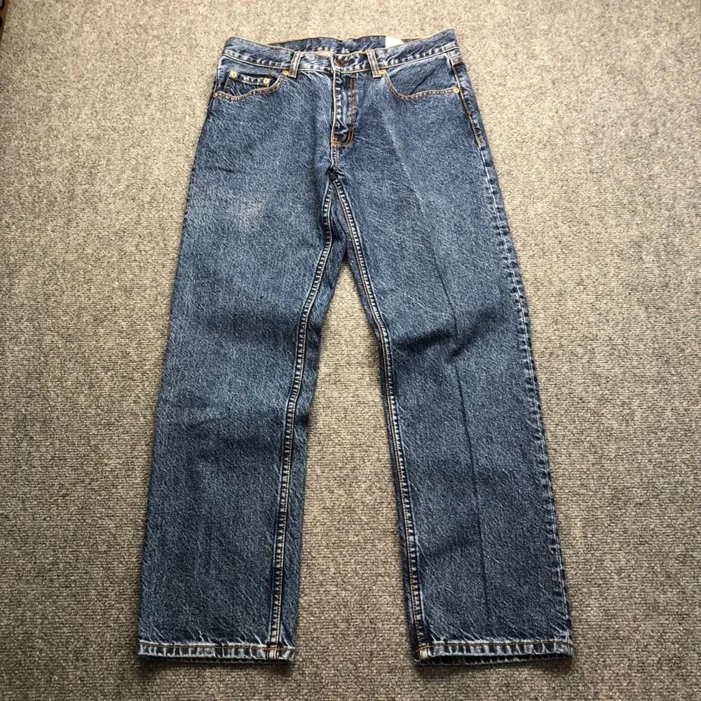 Levis 501 Mens Original Fit Straight Leg Blue Denim Jeans 32x32 Medium Wash